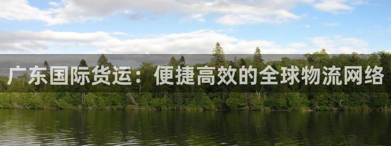k豆钱包为什么下载不得呢：广东国际货运：便捷高效的全球物