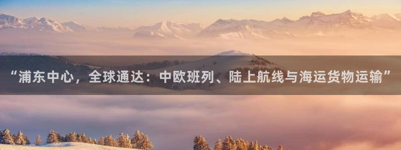 k豆钱包怎么使用：“浦东中心，全球通达：中欧班列、陆上航